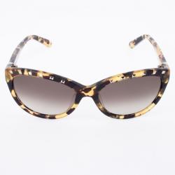 Pre Owned Valentino Leopard 622S Studded Cat Eye Womens Sunglasses