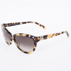 Pre Owned Valentino Leopard 622S Studded Cat Eye Womens Sunglasses