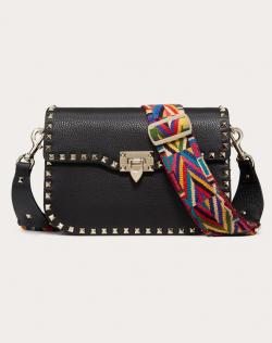 Valentino Multicolor Native Couture 1975 Embroidery Guitar Rockstud Bag Strap