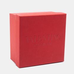 Pre Owned Valentino Tan/Yellow Leather VLogo Reversible Belt 65 CM