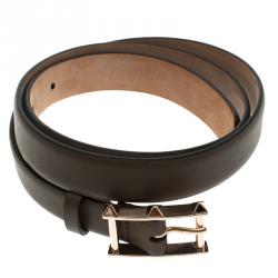 مملوكة مسبقًا حزام فالنتينو بحلية روكستد جلد بيج 75 سم