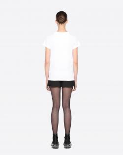 Pre Owned Valentino Bianco Jersey Love Story Embroidery Crew Neck T-Shirt XL