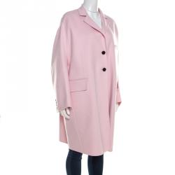 Valentino Comfit Wool and Cashmere Single Breasted Coat S