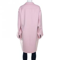 Valentino Comfit Wool and Cashmere Single Breasted Coat S
