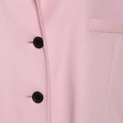 Valentino Comfit Wool and Cashmere Single Breasted Coat S