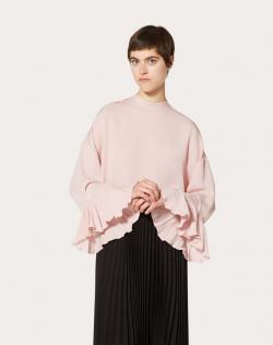 Pre Owned Valentino Light Pink Georgette Top Medium /IT 42