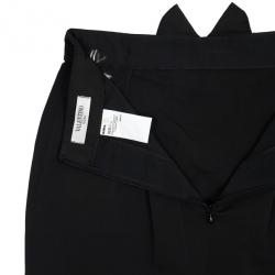مملوكة مسبقًا Valentino Black Bow Midi Skirt M