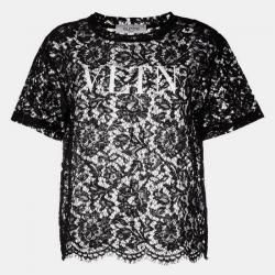 Valentino vltn Floral T-shirt in Black for Men