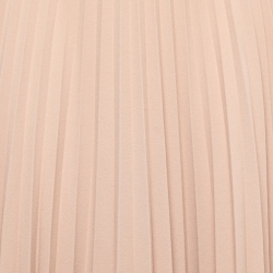 Pre Owned Valentino Nude Pink Pleated Crepe Midi Skirt M