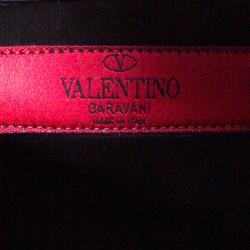 Pre Owned Valentino Black Leather Large Convertible Tote