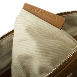 Pre Owned Valentino Brown Leather Rockstud Clutch