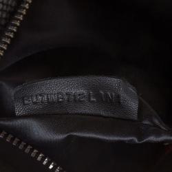 Pre Owned Valentino Black Lace Bow Clutch