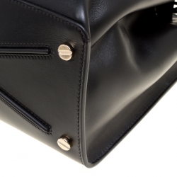 Pre Owned Valentino Black Leather Large Joylock Top Handle Bag