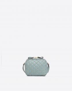 Pre Owned Valentino Nube Quilted Soft Leather Rockstud Spike Camera Bag