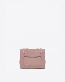 Pre Owned Valentino Lipstick Leather Medium Joylock Top Handle Bag