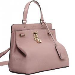 Pre Owned Valentino Lipstick Leather Medium Joylock Top Handle Bag