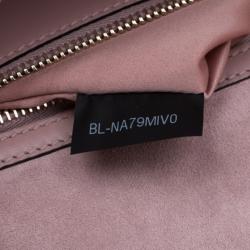 Pre Owned Valentino Lipstick Soft Leather Demilune Shoulder Bag