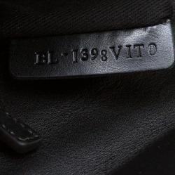 Pre Owned Valentino Black Leather Glam Lock Chain Shoulder Bag