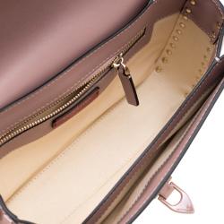 Pre Owned Valentino Poudre Leather Rockstud Shoulder Bag