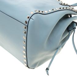 Pre Owned Valentino Nube Leather Rockstud Tote