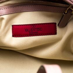 Pre Owned Valentino Poudre Leather Rockstud Tote