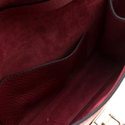 Pre Owned Valentino Al Campione/Rubino Leather Colour Embroidered Rockstud Shoulder Bag