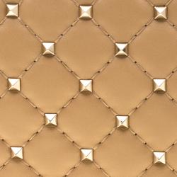 Pre Owned Valentino Camel Rose Quilted Leather Rockstud Spike Crossbody Bag