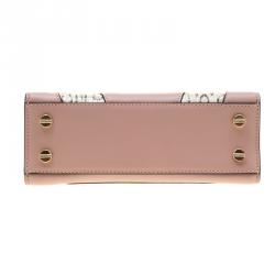 Pre Owned Valentino Dusty Rose/Roccia Ayers Leather Top Handle Bag