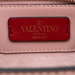 Pre Owned Valentino Dusty Rose/Roccia Ayers Leather Top Handle Bag