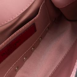 Pre Owned Valentino Loto Leather Rockstud Chain Clutch Bag