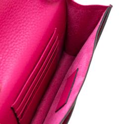 Pre Owned Valentino Disco Pink Leather Rockstud Chain Clutch Bag