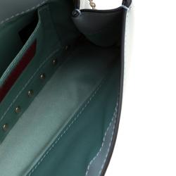 Pre Owned Valentino Nube Leather Rockstud Chain Clutch Bag