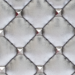 Pre Owned Valentino Silver Leather Rockstud Spike Zip Around Wallet