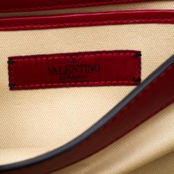 Pre Owned Valentino Rosso V. Leather Va Va Voom Chain Shoulder Bag