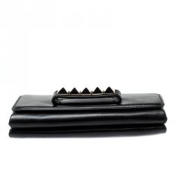 Pre Owned Valentino Black Leather Va Va Voom Chain Shoulder Bag