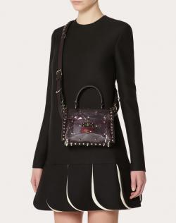 Pre Owned Valentino Colored Polymer and Leather Mini Candystud Top Handle Bag