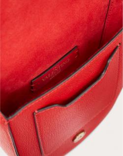 Pre Owned Valentino Rouge Pur Leather Small VRING Crossbody Bag