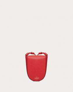 Pre Owned Valentino Rouge Pur Leather Small VRING Crossbody Bag