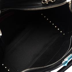 Pre Owned Valentino Black Leather Rockstud Tote