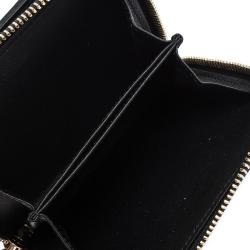 مملوكة مسبقًا Valentino Black Leather Rockstud Coin Purse