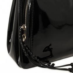 Pre Owned Valentino Demetra Black Patent Leather bag