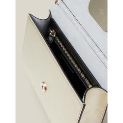 Pre Owned Valentino Garavani Metallic Silver V-Logo Clutch