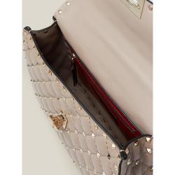 Valentino Pink Valentino Garavani Spike Rockstud Medium Leather Bag