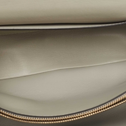 Pre Owned Valentino Ivory Leather Stud Sign Shoulder Bag