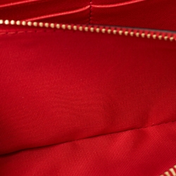 Pre Owned Valentino Black Leather Alcove Rockstud Wallet on Chain