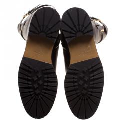 Pre Owned Valentino Brown Leather Over The Knee Boots Size 39