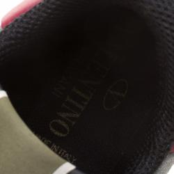 Pre Owned Valentino Multicolor Camo Butterfly Printed Rockrunner Sneakers Size 39