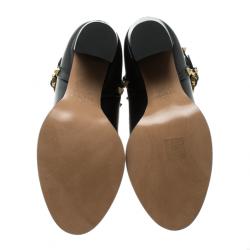 Pre Owned Valentino Black Leather Rolling Rockstud Ankle Boots Size 37