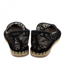 Pre Owned حذاء فالينتينو وردي دانتيل اسبادريه مقاس 38