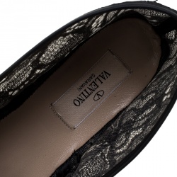 Pre Owned حذاء فالينتينو وردي دانتيل اسبادريه مقاس 38